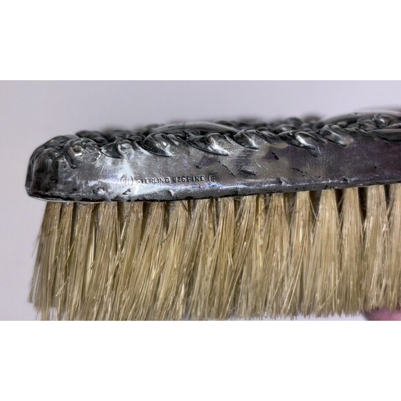 Unger Brothers Sterling Silver Ornate Clothes Brush Engraved - Picture 7 of 7